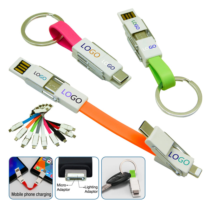 Mini 4in1 Keychain Cable