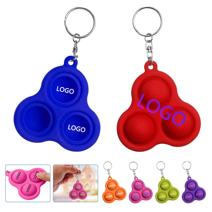 UFO Push Pop Bubble Keychain
