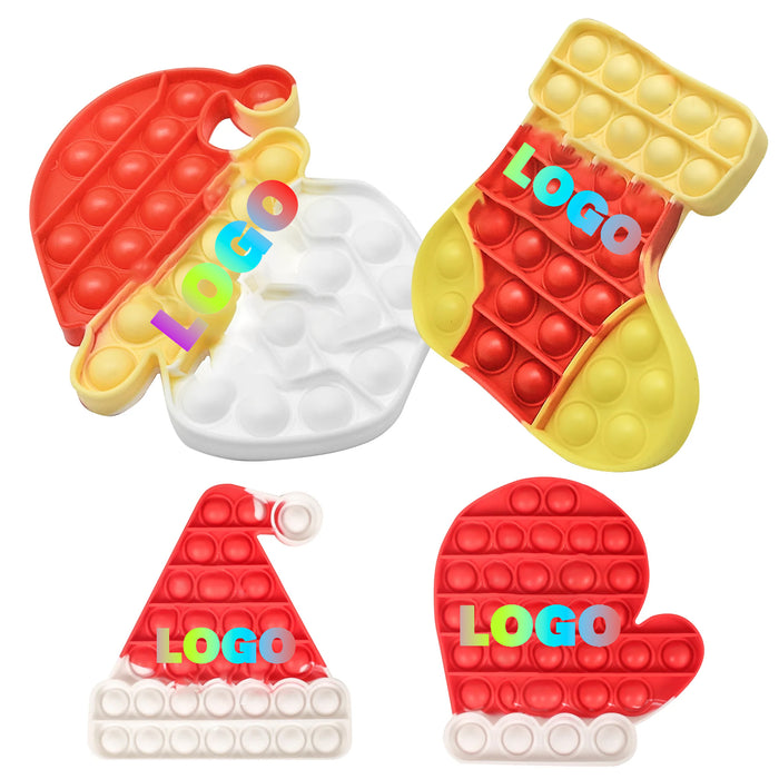 Xmas Push Pop Bubble Toy