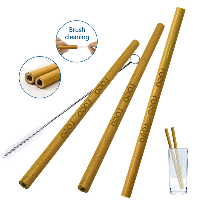 Yellow Bamboo Straw