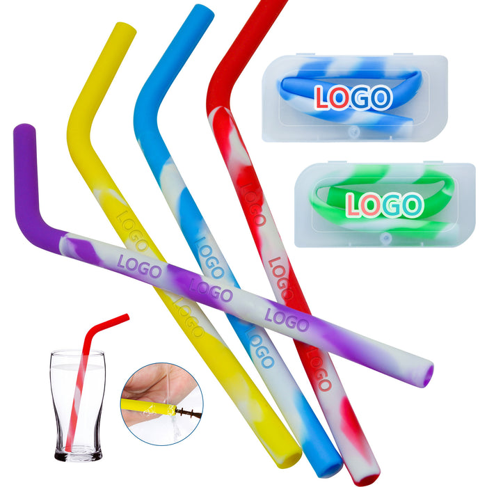 Fruity Silicone Straws