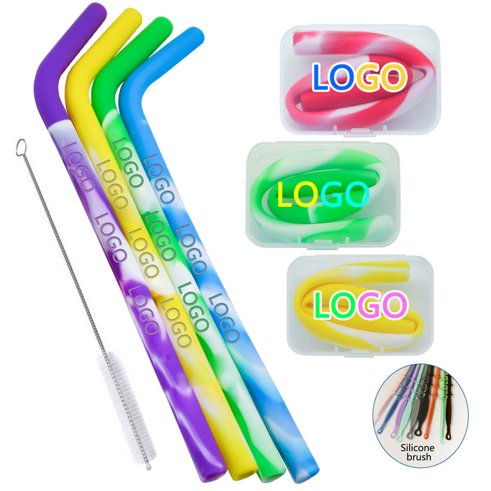 Ribbon Silicone Straws