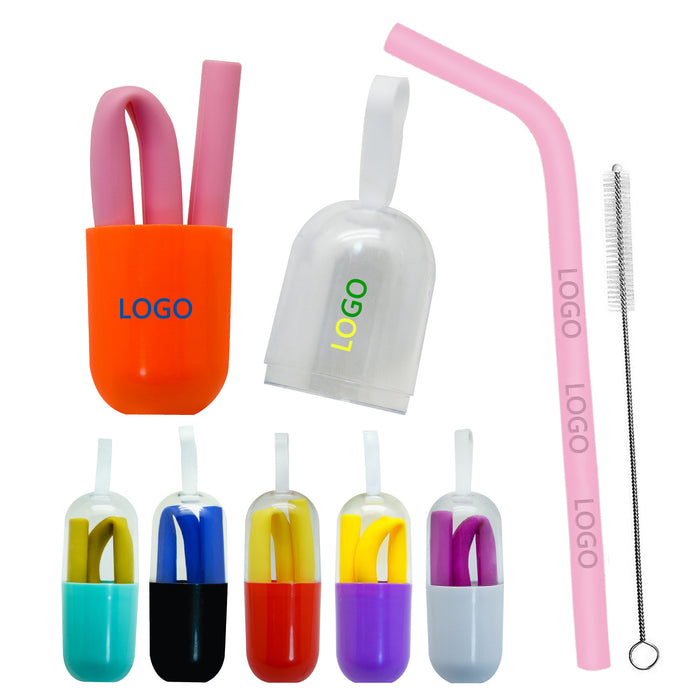 Aurora Silicone Straws