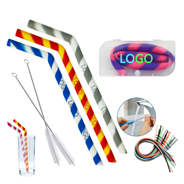 Atomic Silicone Straws