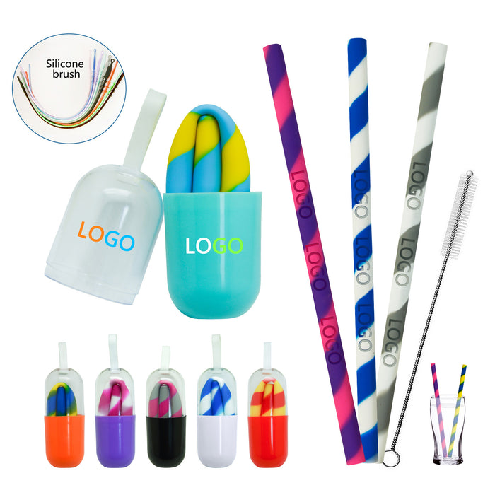 Cherry Silicone Straws