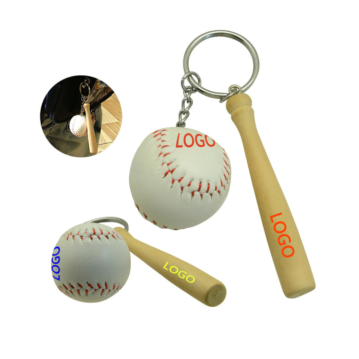 Baseball Bar Keychain