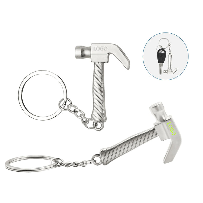 Silver Hammer Keychain