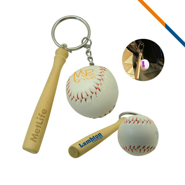 Baseball Bar Keychain