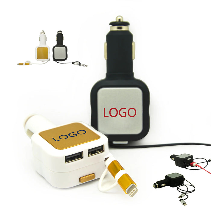 Retractable 2in1 Car Charger
