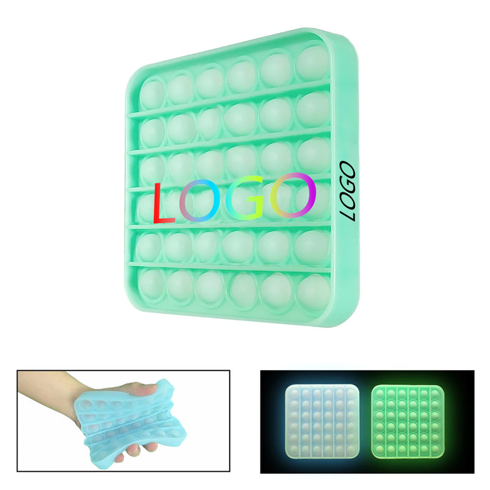 Luminous Square Push Pop Bubble