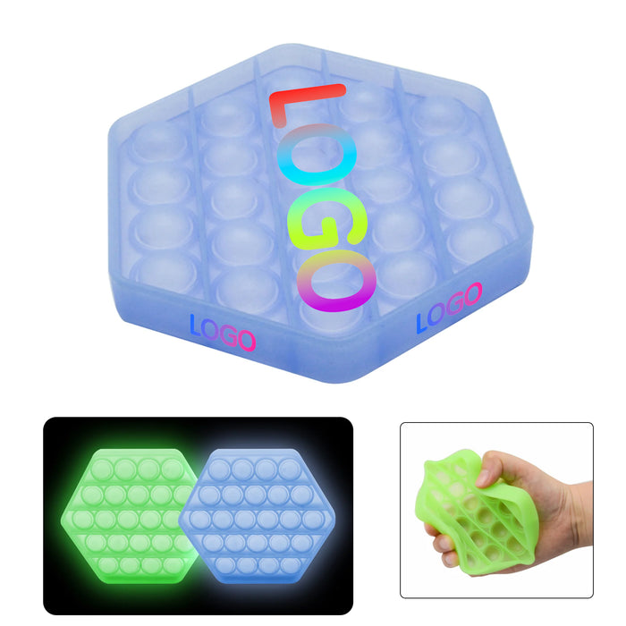 Luminous Hexagon Push Pop Bubble