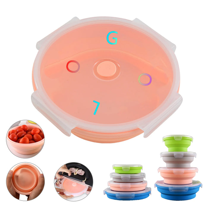 Round Collapsible Lunch Box
