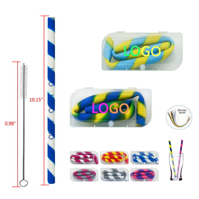 Festive Silicone Straws