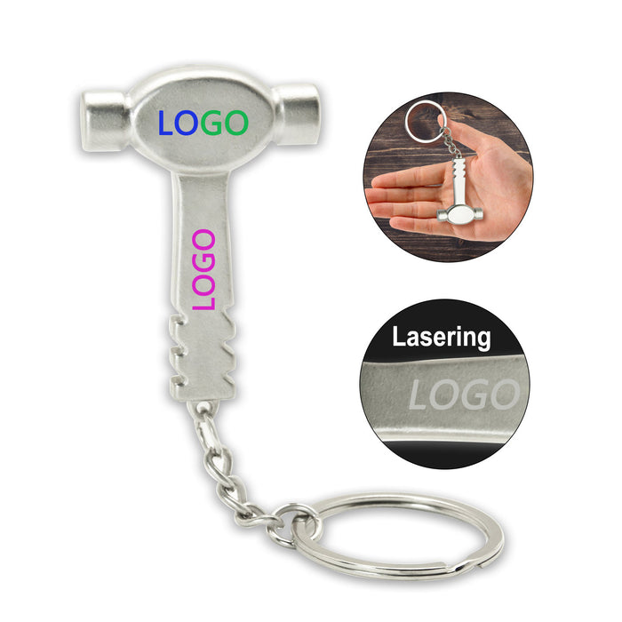 Silver Mallet Keychain