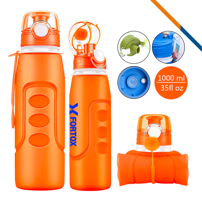 H2O Collapsible Water Bottle LG (1000ml)