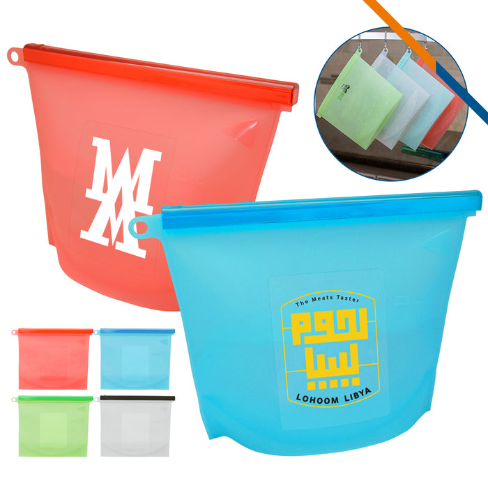 Aqua Silicone Food Bag