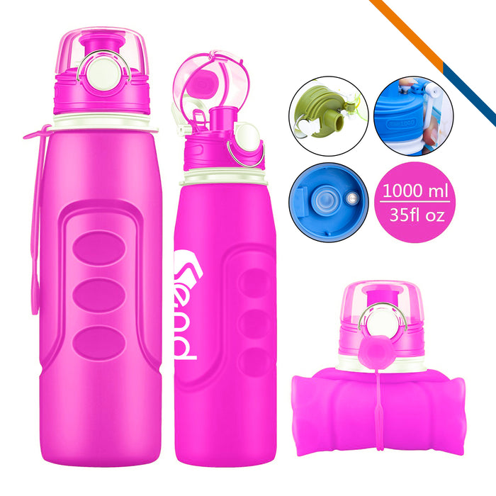 H2O Collapsible Water Bottle LG (1000ml)