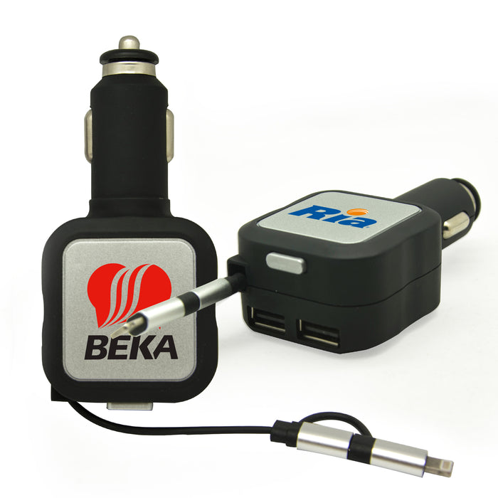 Retractable 2in1 Car Charger