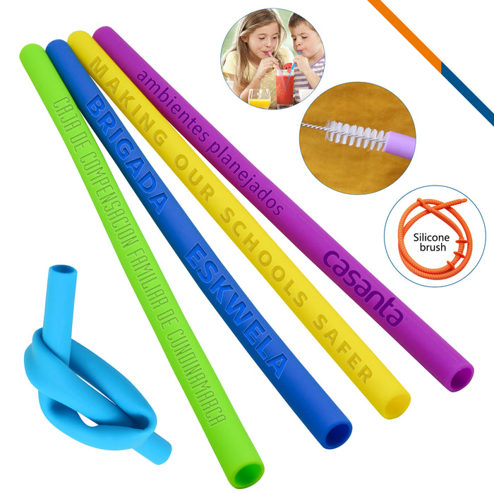Jolly Silicone Straws
