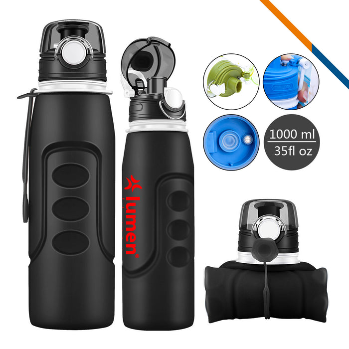 H2O Collapsible Water Bottle LG (1000ml)