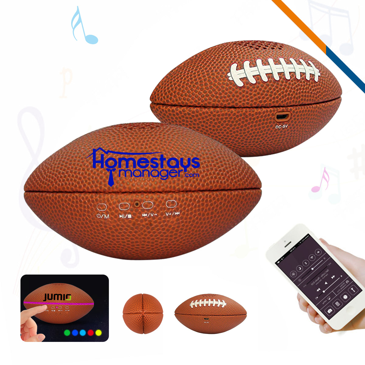 Football Bluetooth Speaker — A-CLOVER PROMO