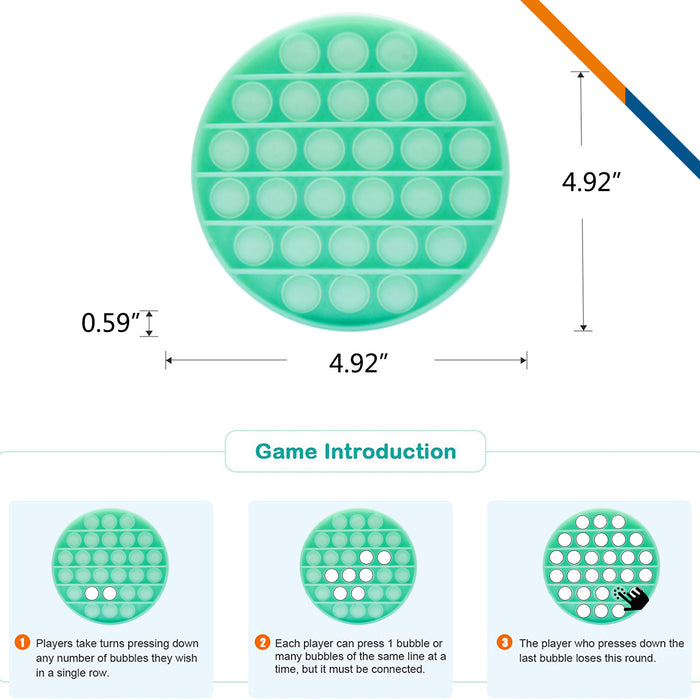 Luminous Round Push Pop Bubble