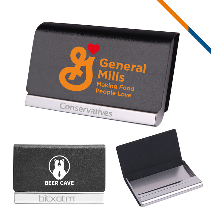 Power Leatherette Business Card Case