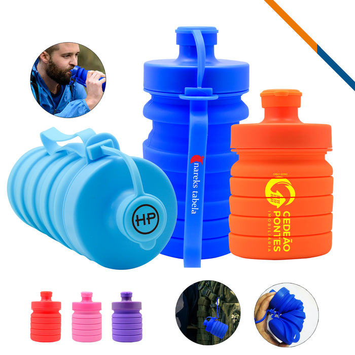 Spring Collapsible Water Bottle