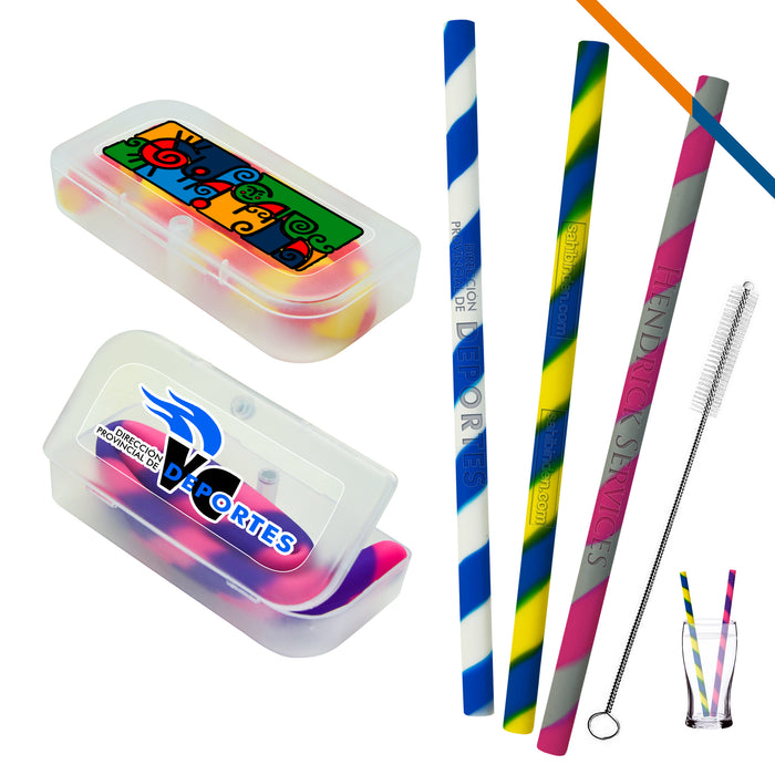 Festive Silicone Straws