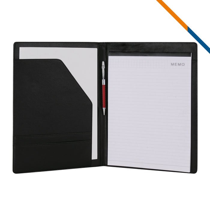 JJ Leatherette Padfolio With Notepad