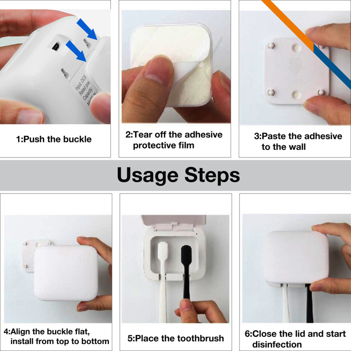 Dual Toothbrush UV Sanitizer