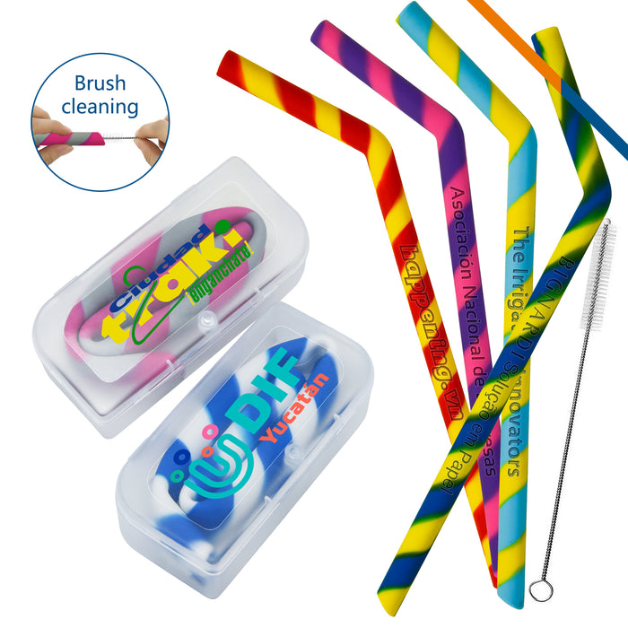 Atomic Silicone Straws
