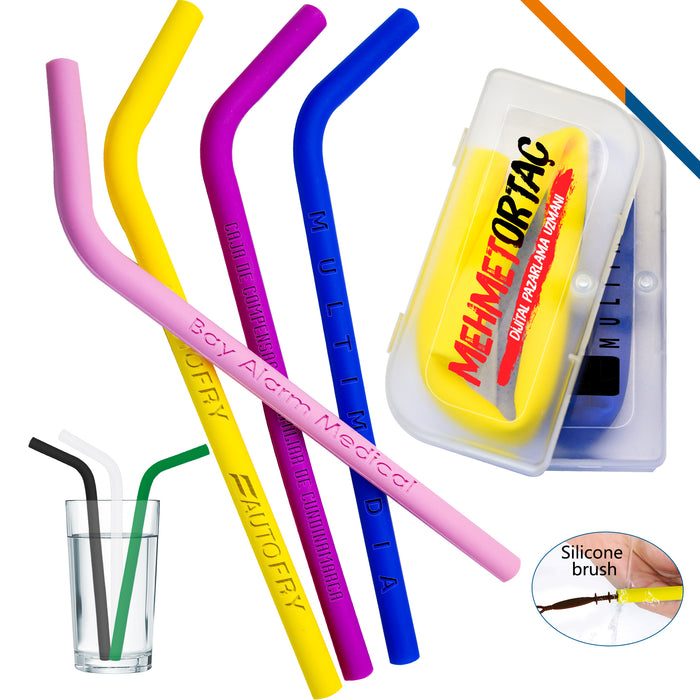Blazing Silicone Straws