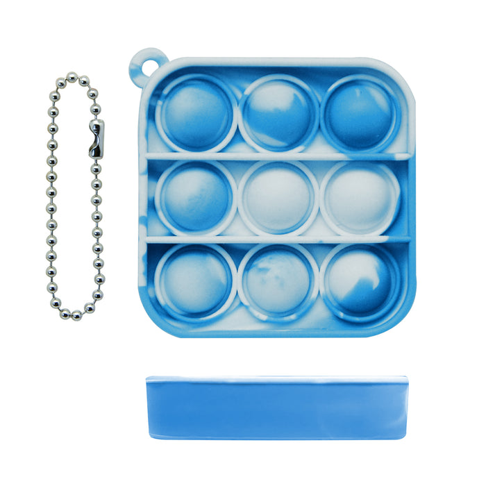 Mini Square Bubble Fidget Keychain
