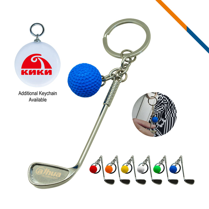 Golf Clubs Keychain