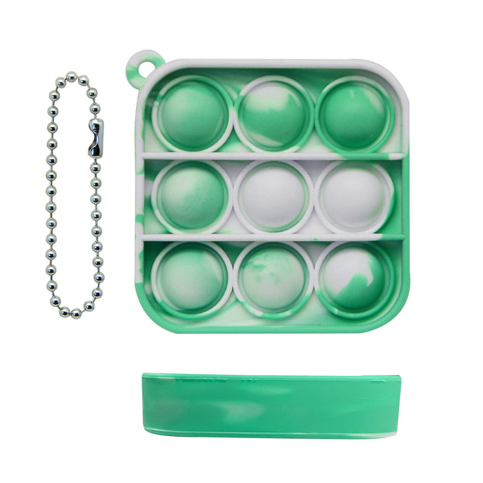 Mini Square Bubble Fidget Keychain