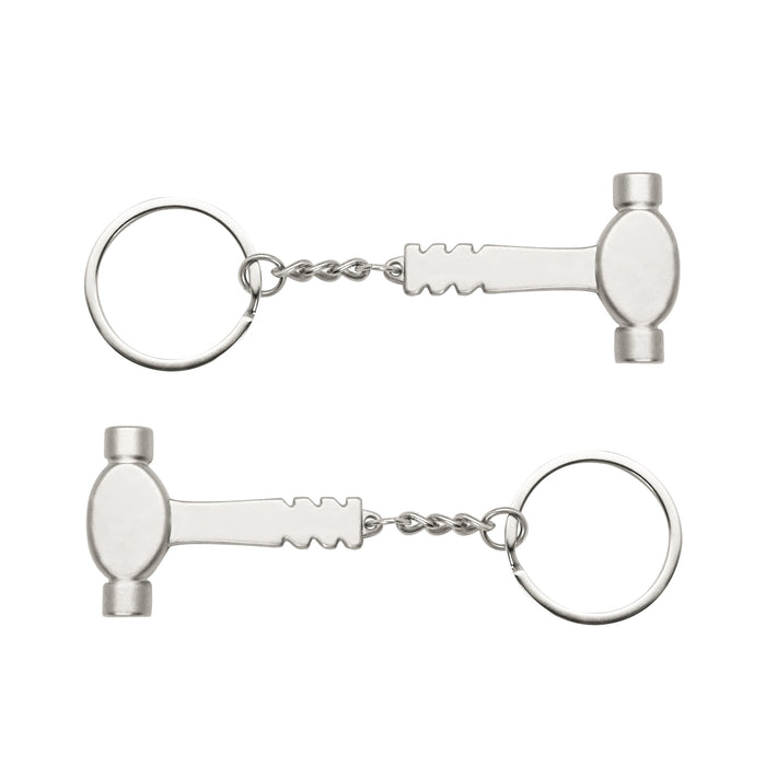 Silver Mallet Keychain