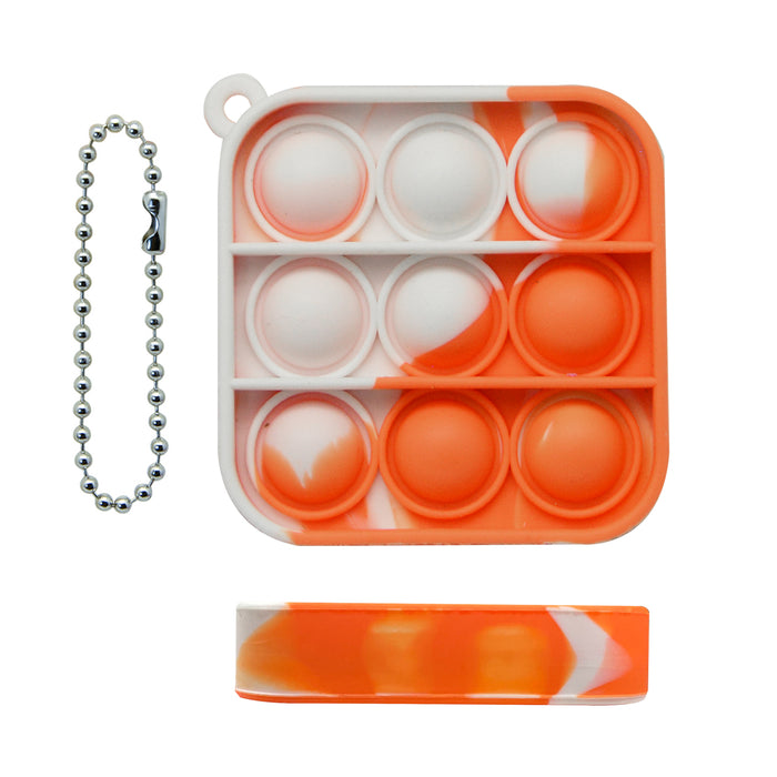 Mini Square Bubble Fidget Keychain