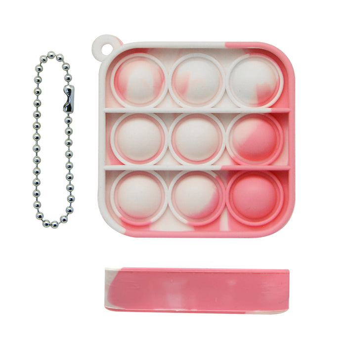 Mini Square Bubble Fidget Keychain