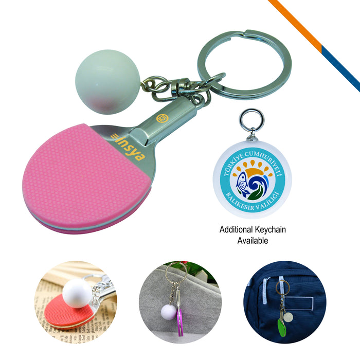 Table Tennis Keychain