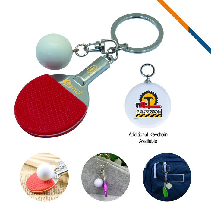 Table Tennis Keychain