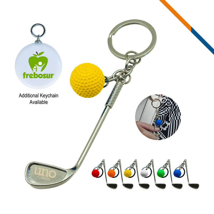Golf Clubs Keychain